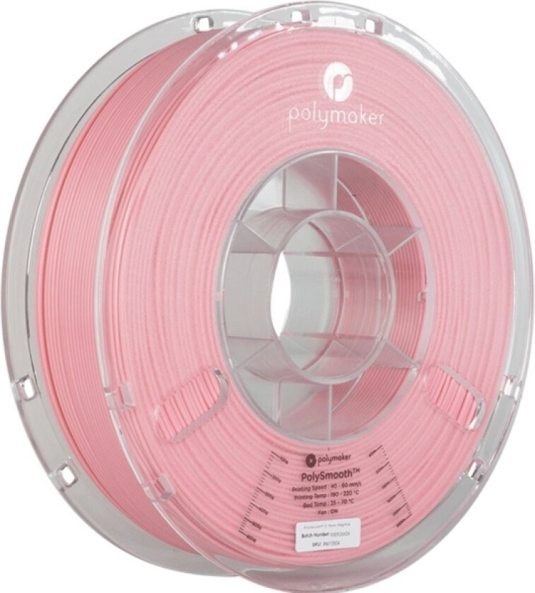 Polymaker Pj01009 Polysmooth Filament Pvb Kan Poleres 1.75 Mm 750 G Pink 1 Stk