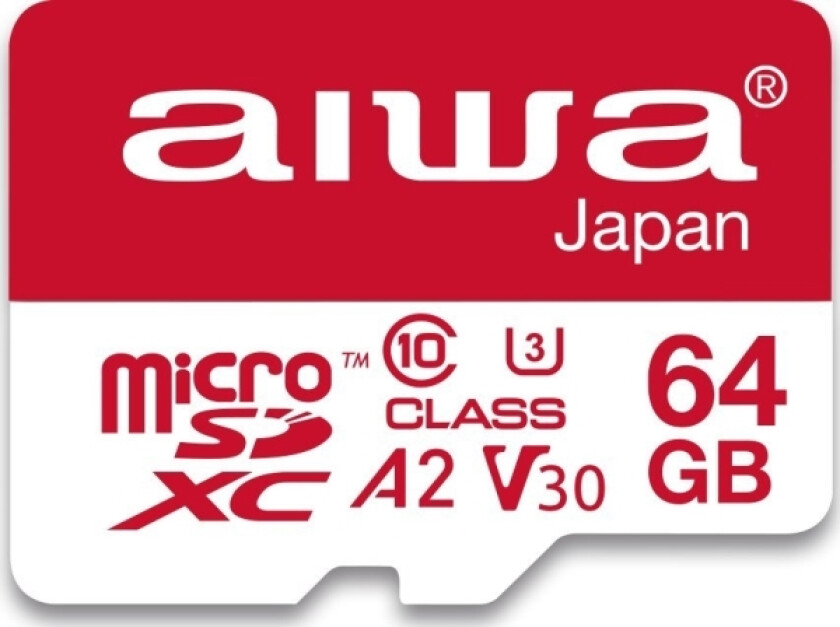 Karta Aiwa Microsdxc 64 Gb Class 10 Uhs-I/U3 A2 V30 (Msdv30-64Gb)