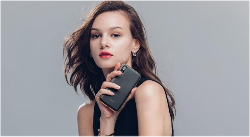 Iglaze - Baksidedeksel For Mobiltelefon - Polymer - Pansersvart - For Apple Iphone X, Xs