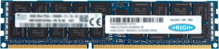 Origin Storage - Ddr3 - Modul - 8 Gb - Dimm 240-Pin - 1600 Mhz / Pc3-12800 - 1.5 V - Registrert - Ecc