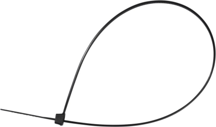 Ct 4.8/300 B, Avrivbart Buntebånd, Nylon, Sort, 30 Cm, 4,8 Mm, 100 Stykker