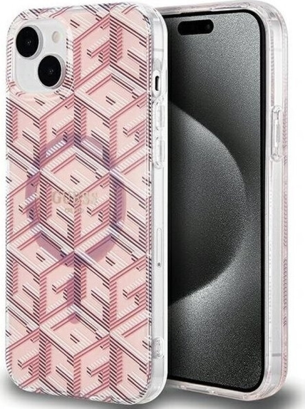 Guhmp15shgcustgp Iphone 15 / 14 / 13 6.1" Róowy/Pink Hardcase Iml Gcube Magsafe