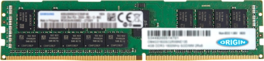 Origin Storage - Ddr4 - Modul - 64 Gb - Dimm 288-Pin - 3200 Mhz / Pc4-25600 - 1.2 V - Registrert - Ecc
