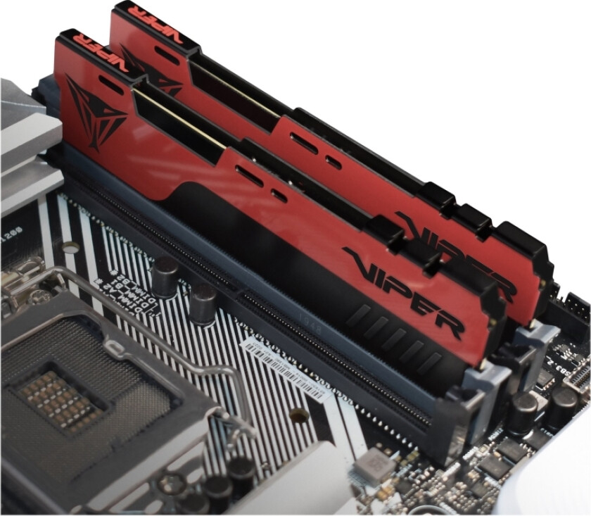 Viper Elite Ii - Ddr4 - Sett - 64 Gb: 2 X 32 Gb - Dimm 288-Pin - 3200 Mhz / Pc4-25600 - Cl18 - 1.35 V - Ikke-Bufret - Ikke-Ecc - Svart, Rød