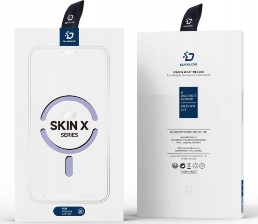 Skin X Pro-Deksel Til Samsung S24+ Med Magnetring Og Klaff - Lilla