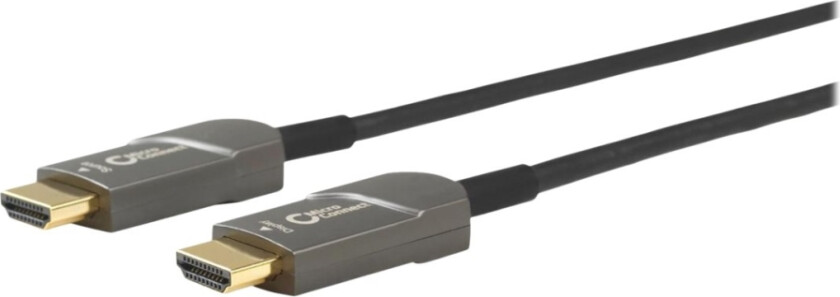 Microconnect Premium - Hdmi-Kabel Med Ethernet - Hdmi Hann Til Hdmi Hann - 30 M - Hybridkobber / Fiberoptikk - Svart - Aktiv Optisk Hybridkabel, Støt