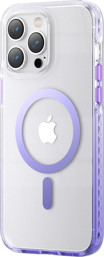 Pqy Ice Crystal Series Magnetisk Deksel Til Iphone 14 Plus Magsafe Lilla