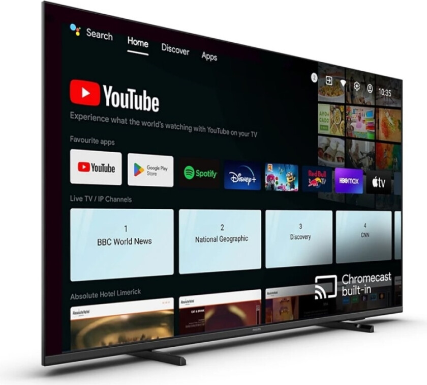 50Hfl4518u - 50" Diagonalklasse Primesuite Led-Bakgrunnsbelyst Lcd Tv - Helsepleie / Hotell - Smart Tv - Android Tv - 4K Uhd (2160P) 3840 X 2