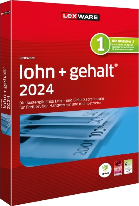 Lohn+Gehalt 2024 - Bokspakke (1 År) - 1 Arbeidsstasjon - Win - Tysk