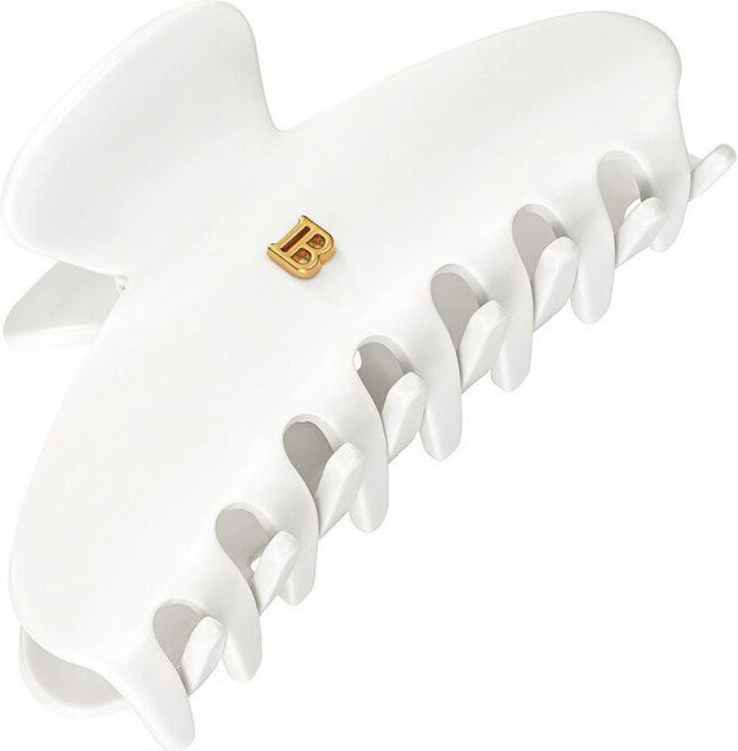 Cellulose Acetate Pince À Cheveux Medium Hairclip White