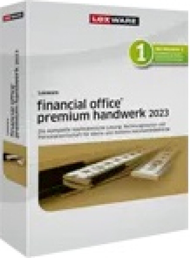 Financial Office Premium Handwerk 2024, Regnskap, 1 Lisenser, Tysk, 1 År, Windows 11 Enterprise X64, Windows 10, Windows 11 Home, Windows 10