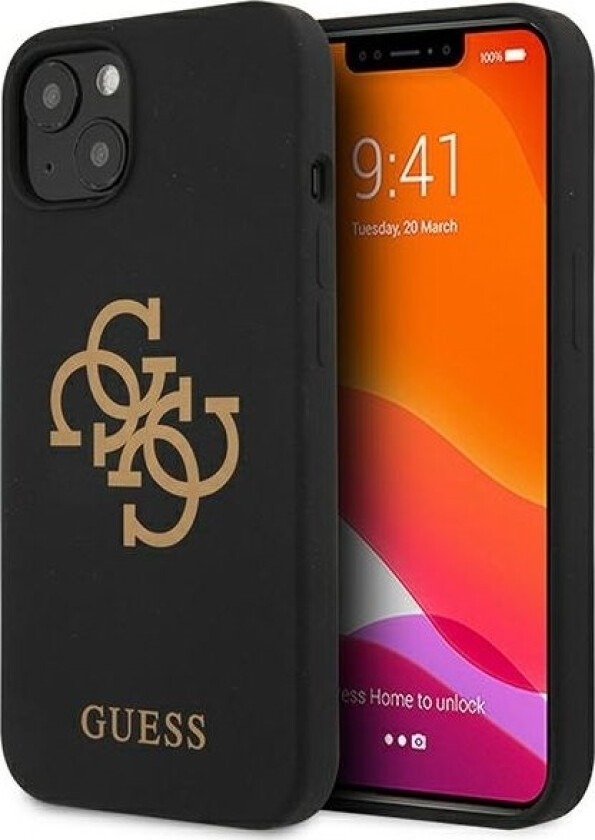 Guhcp13sls4ggbk Iphone 13 Mini 5,4" Czarny/Black Hard Case Silicone 4G Logo