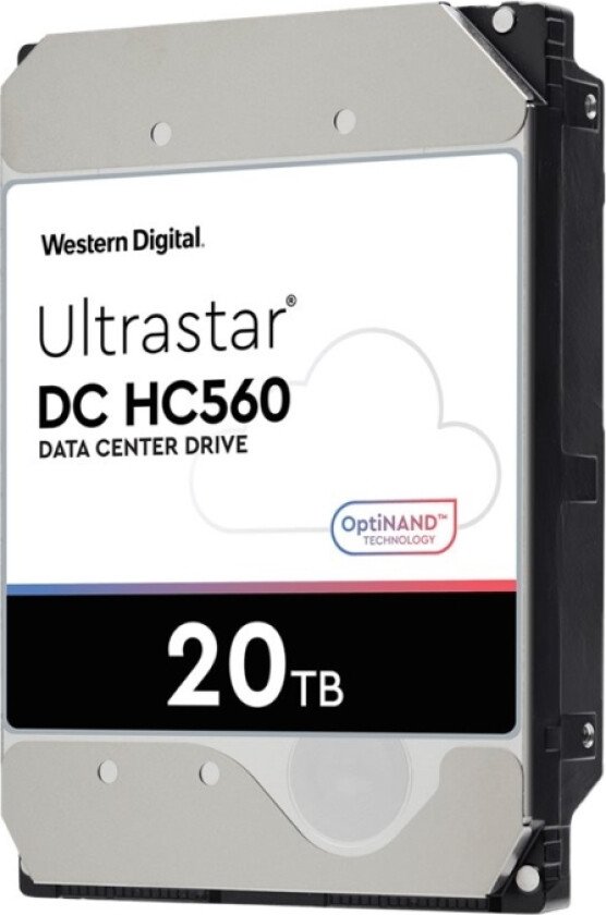 Wd Ultrastar Dc Hc560 Wuh722020bl5201 - Harddisk - Kryptert - 20 Tb - Intern - 3.5" - Sas - 7200 Rpm - Buffer: 512 Mb - Self-Encrypting Drive (Sed)