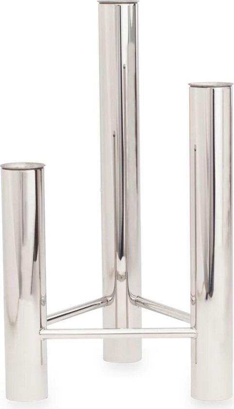 VISTA vase og lysestake Polished steel