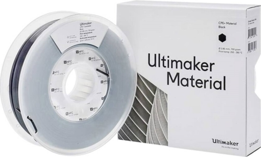 1644 Filament Cpe+ Kemisk Bestandig 2.85 Mm 700 G Sort 1 Stk