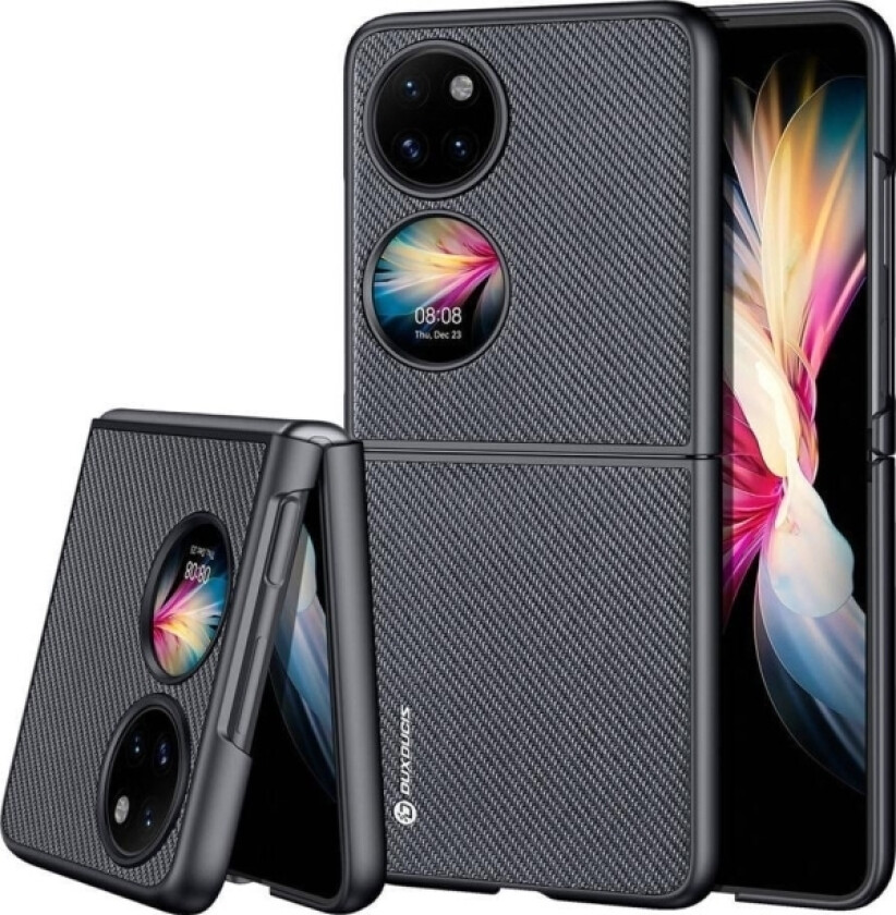 Fino-Deksel, Deksel Dekket Med Nylonmateriale, Huawei P50 Svart