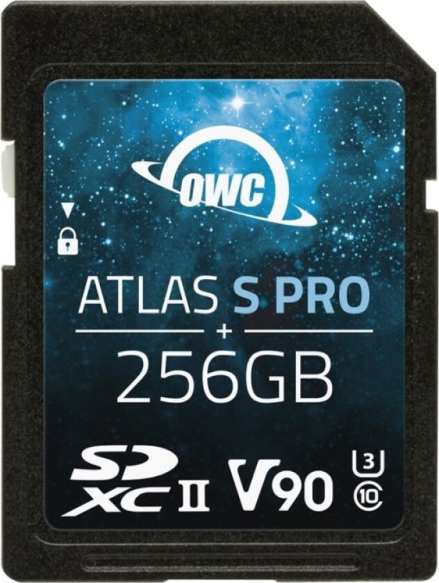 Owc Atlas S Pro - Flashminnekort - 256 Gb - Video Class V90 / Uhs-Ii U3 / Class10 - Sdxc Uhs-Ii