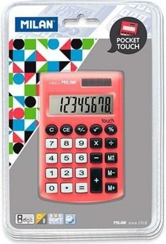 Kalkulator Pocket Touch 150908Rbl Rød