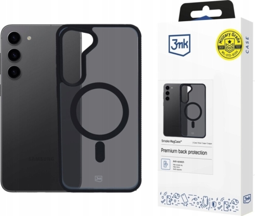 3Mk 3Mk Beskyttelsesdeksel Smoke Magcase Til Samsung Galaxy S24