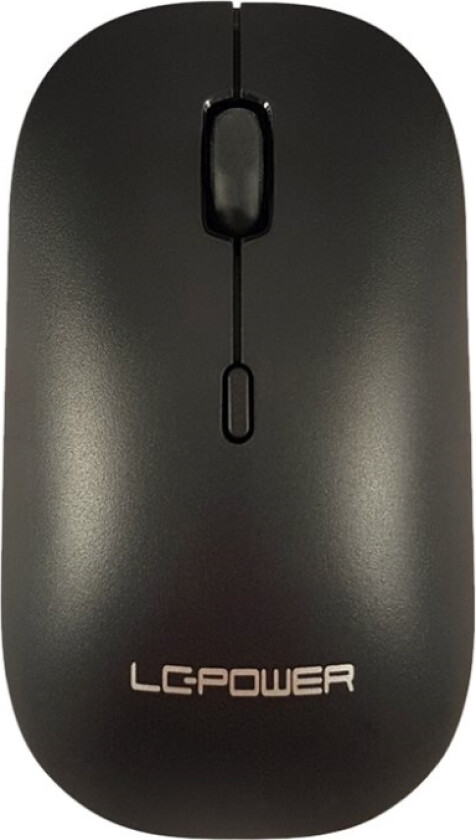 Lc Power M720bw - Mus - Optisk - 4 Knapper - Trådløs - 2.4 Ghz - Usb Trådløs Mottaker - Svart - Løsvekt