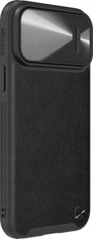Nillkin Camshield Leather S-Deksel Iphone 14 Pro-Deksel Med Kameradeksel Svart
