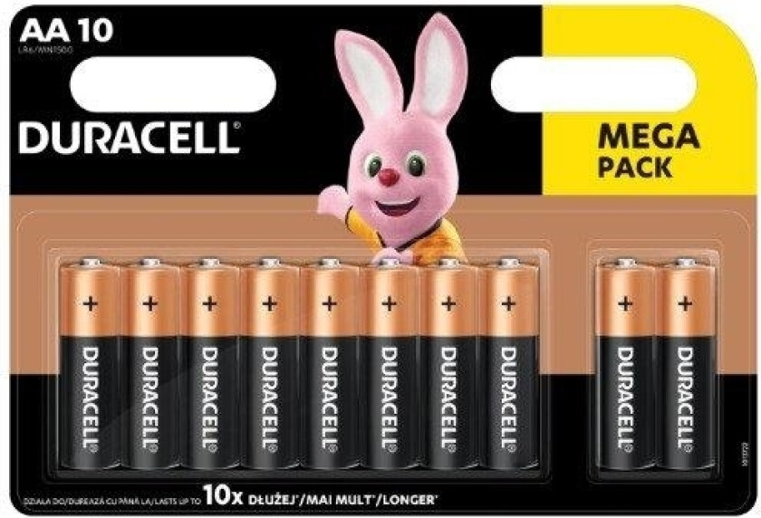 Elementer Duracell Aa/Lr06, 1,5V, 10 Stk.