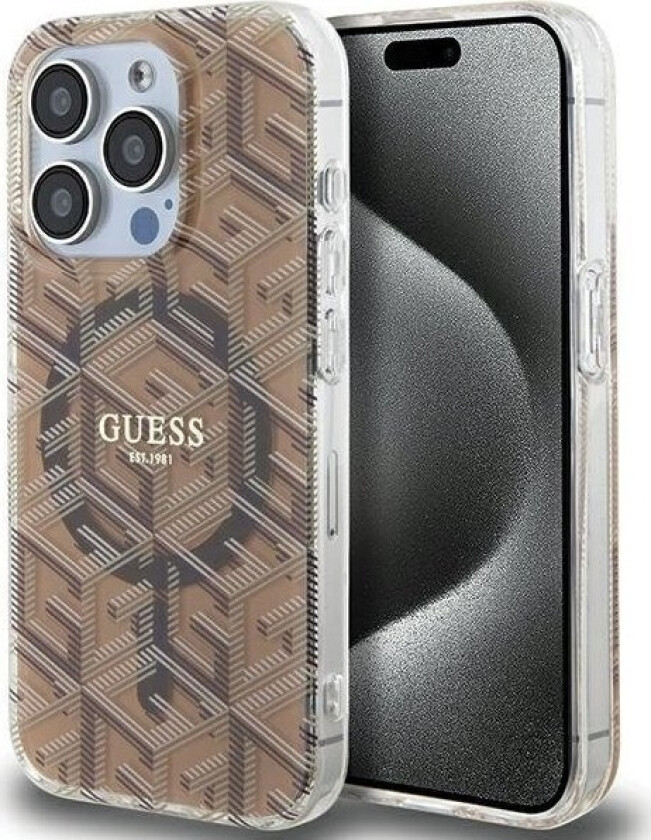 Guhmp15xhgcustgw Iphone 15 Pro Max 6.7" Brzowy/Brown Hardcase Iml Gcube Magsafe