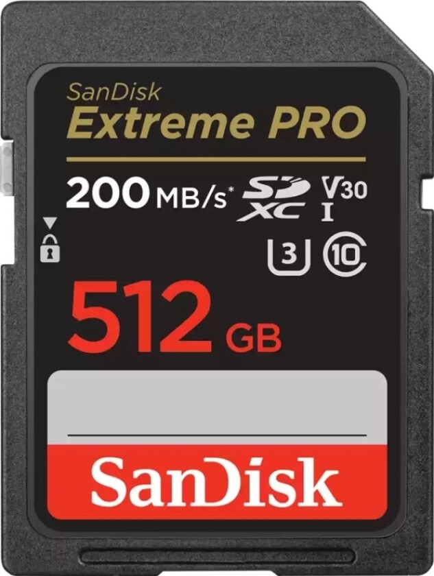 Sandisk Minnekort Sdxc 512Gb Extreme Pro
