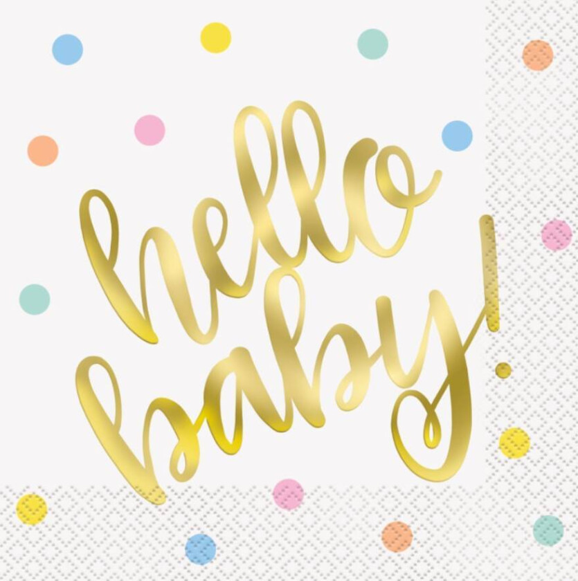Servietter Hello Baby pk/16