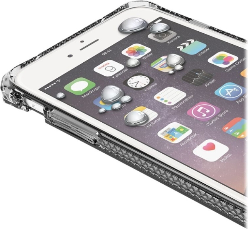 Itskins Spectrum360 - Baksidedeksel For Mobiltelefon - Termoplast-Polyuretan (Tpu) - Svart - For Apple Iphone 6 Plus, 6S Plus