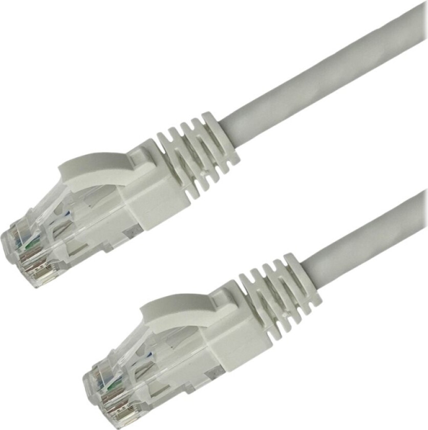 - Nettverkskabel - Rj-45 (Hann) Til Rj-45 (Hann) - 1 M - 6 Mm - Utp - Cat 6A - Halogenfri, Formstøpt, Uten Hindringer - Hvit