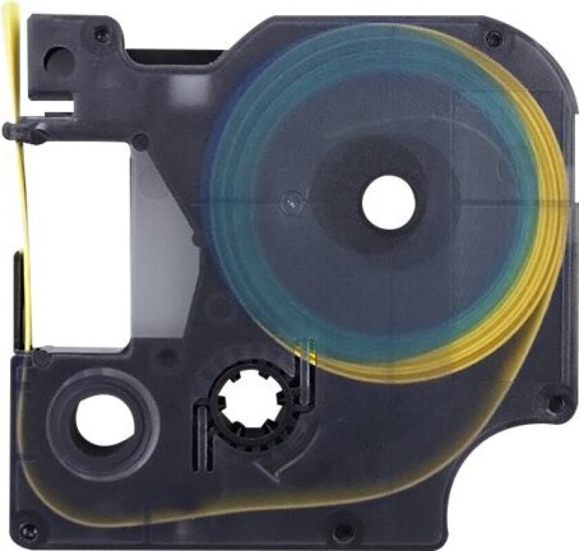 - Svart På Gult - Rull (1,2 Cm X 1,5 M) 1 Kassett(Er) Varmekrympetape - For Dymo Labelmanager 350, 350D