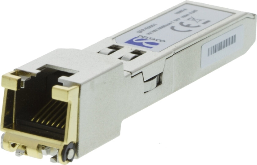 Sfp-Hp003 - Sfp (Mini-Gbic) Transceivermodul (Tilsvarer: Hp J8177c) - Gige - 1000Base-T - Rj-45 - Opp Til 100 M - For Hpe 1810, 1910, 20P 10/