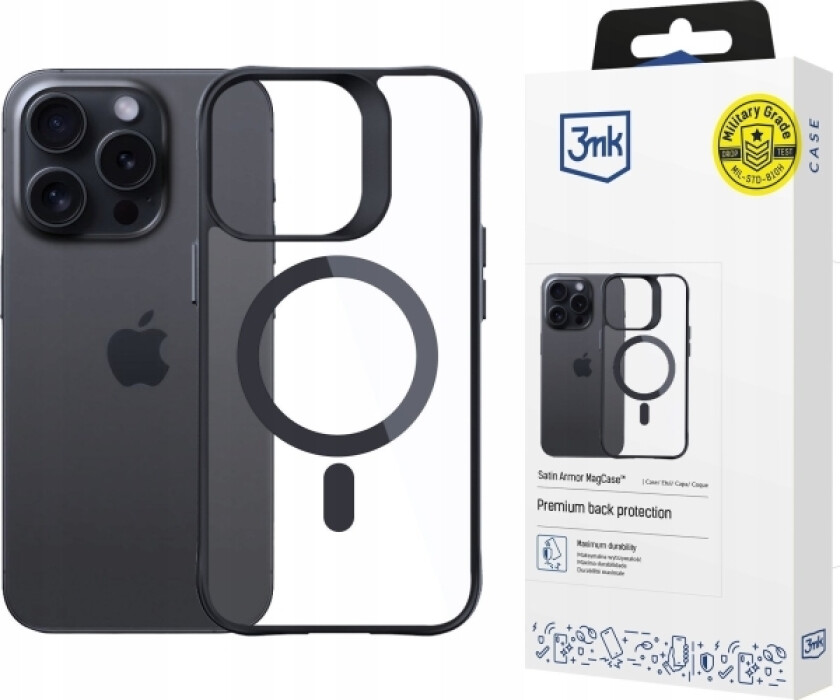 3Mk 3Mk Beskyttelsesdeksel Satin Armor Magcase For Iphone 13 Pro Max