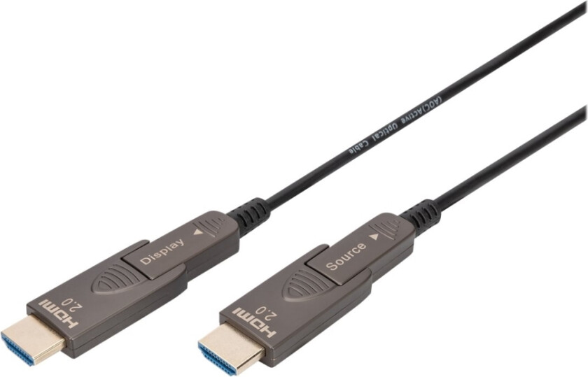 - Ultra High Speed - Hdmi-Kabel - Mikro-Hdmi Hann Til Mikro-Hdmi Hann - 30 M - Fiberoptisk - Svart - Active Optical Cable (Aoc), 4K60hz (4096