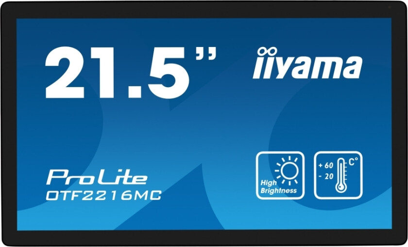 Prolite Otf2216mc-B1 - Led-Skjerm - 22" (21.5" Synlig) - Åpen Ramme - Berøringsskjerm - 1920 X 1080 Full Hd (1080P) @ 60 Hz - Va - 1100 Cd/M²