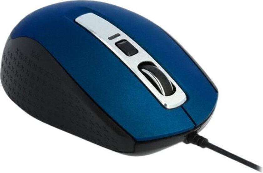 Delock - Mus - Høyrehendt - Optisk - 5 Knapper - Kablet - Usb - Blå - Løsvekt