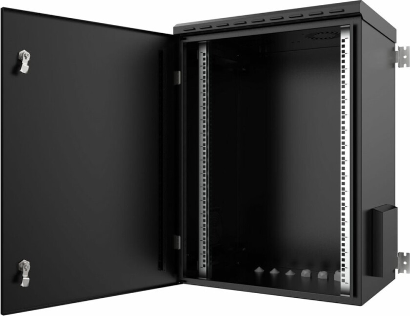 By Logon - Rack Skap - 60 X 45 - Veggmonterbar - Svart, Ral 9005 - 16U - 19"
