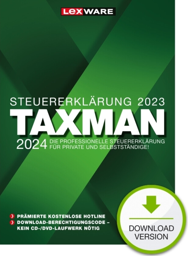 Taxman 2024 - Lisens - 1 Bruker - Esd - Win - Tysk