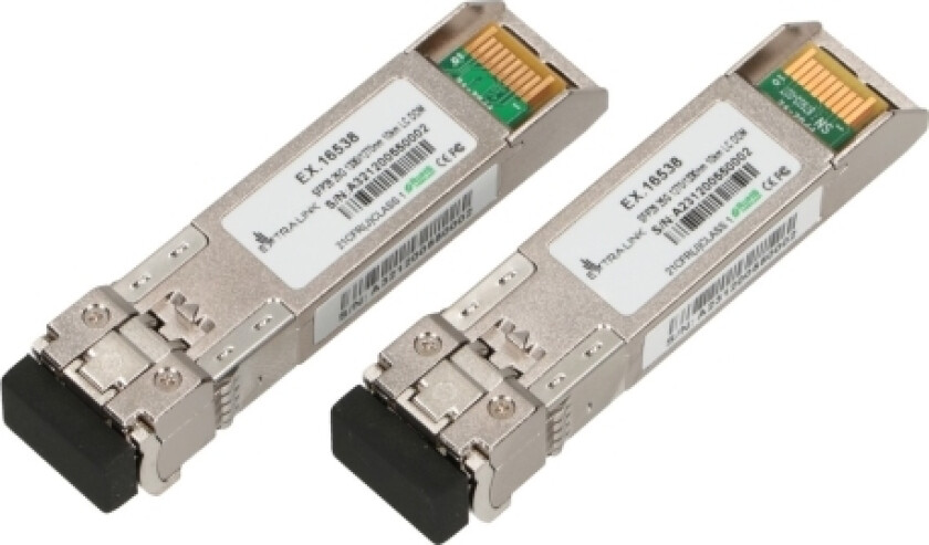 Extralink - Sfp28-Transceivermodul - Wdm - Lc-Enkeltmodus - Opp Til 10 Km - 1270 Nm / 1330 Nm (En Pakke 2)