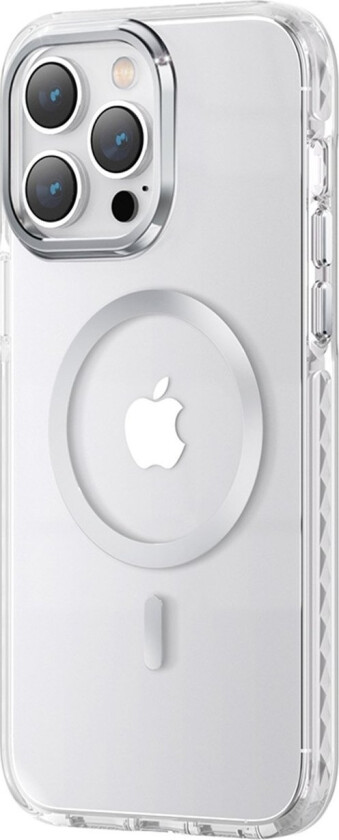 Pqy Ice Crystal Series Magnetisk Deksel Til Iphone 14 Plus Magsafe Sølv
