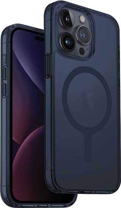 Lifepro Xtreme Magclick Ladedeksel Til Iphone 15 Pro - Mørkeblå