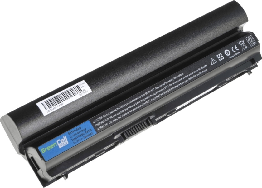 Bilde av Green Cell - Pro Series - Batteri Til Bærbar Pc (Tilsvarer: Dell Frr0g) - Litiumion - 9-Cellers - 7800 Mah - Svart - For Dell Latitude E6220, E6230,