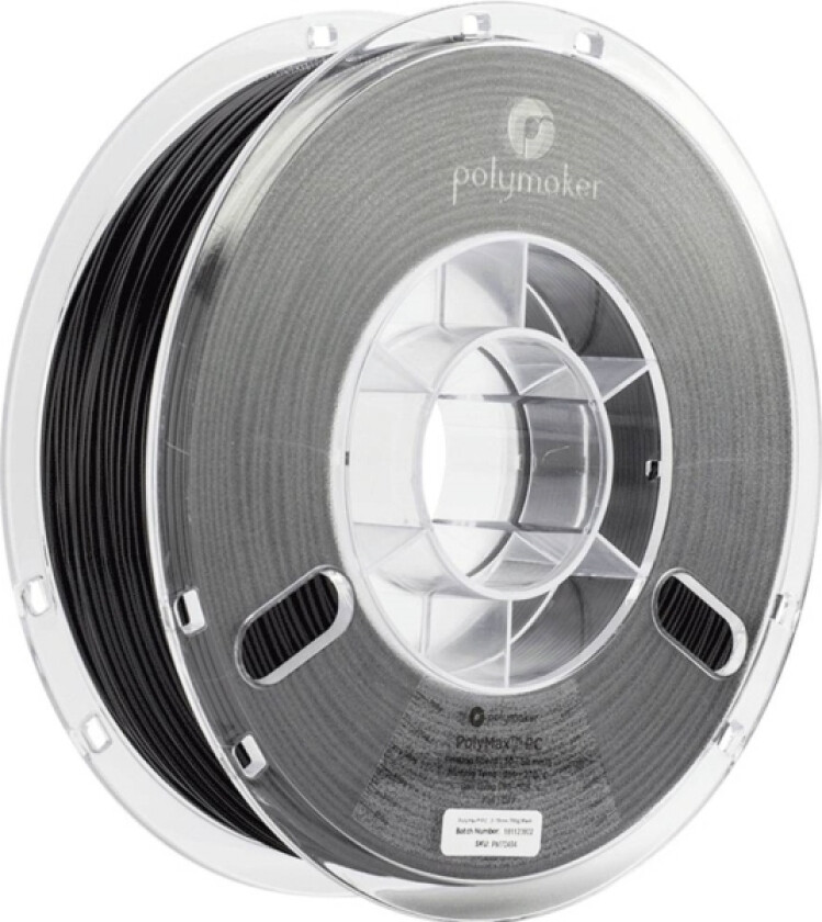Polymaker Pc02003 Polymax Tough Filament Pc Høj Grad Af Stivhed, Varmebestandig, Slagfast 2.85 Mm 750 G Sort 1 Stk