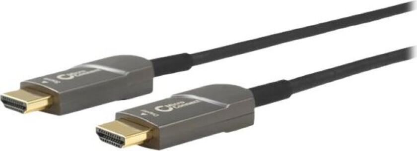 Microconnect Premium - Hdmi-Kabel Med Ethernet - Hdmi Hann Til Hdmi Hann - 15 M - Hybridkobber / Fiberoptikk - Svart - Aktiv Optisk Hybridkabel, Støt