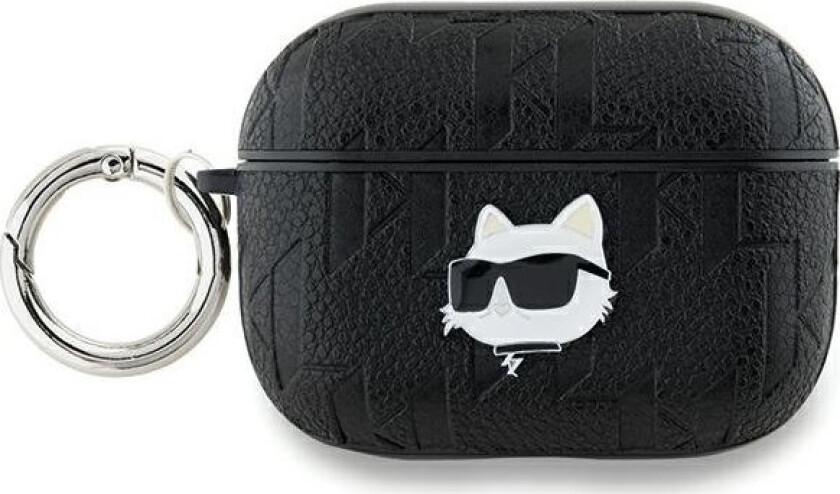 Klap2pgchpk Airpods Pro 2 (2022/2023) Deksel Svart/Svart Monogram Choupette Head