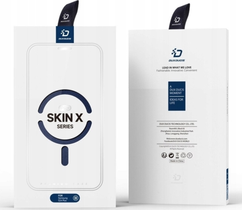 Skin X Pro-Deksel Til Samsung S24 Med Magnetring Og Klaff - Blå