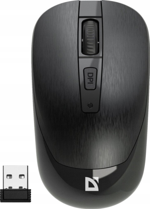 Wave Mm-995 Optisk Klikkfri Trådløs Mus Lydløs 1600 Dpi Svart