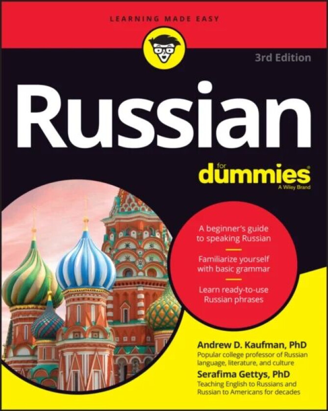 Russian For Dummies av Andrew D. (University of Georgia) Kaufman, Serafima (Lewis University Romeoville IL) Gettys