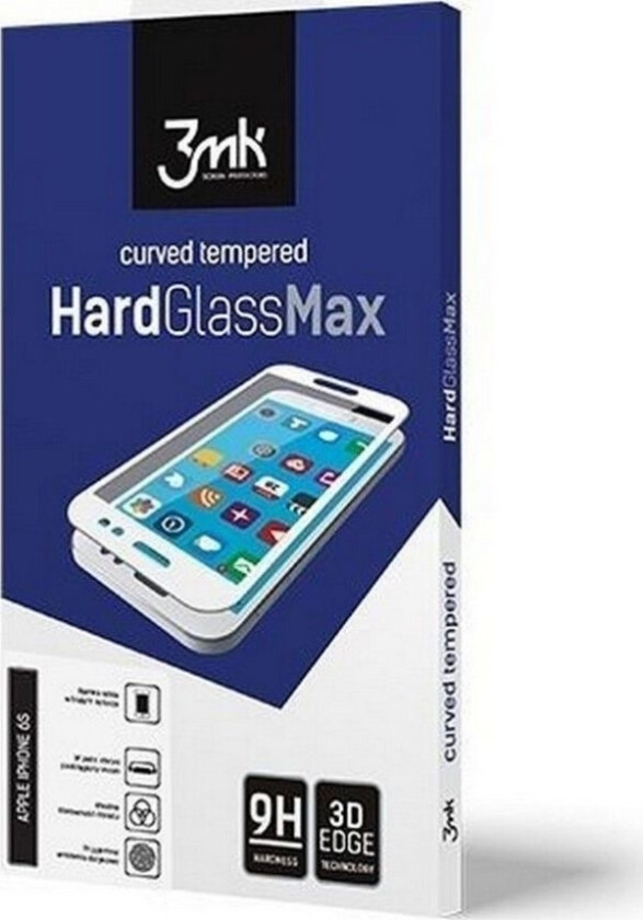 3Mk Hardglass Max Skjermbeskytter, Apple, Iphone Xi, Herdet Glass, Klar/Svart